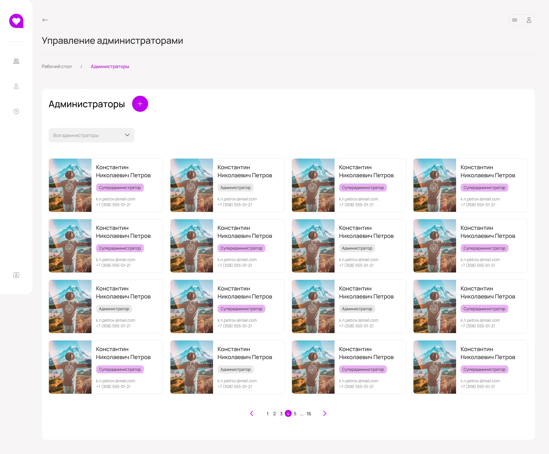 СУ — список пользователей